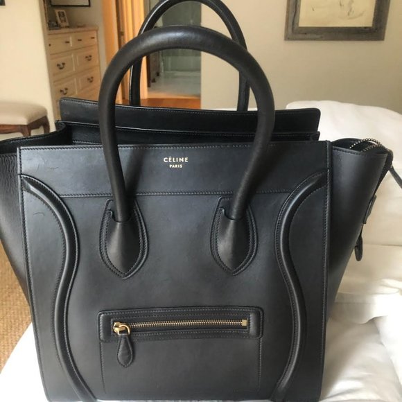 CELINE LEATHER TOTE - Picture 5 of 5